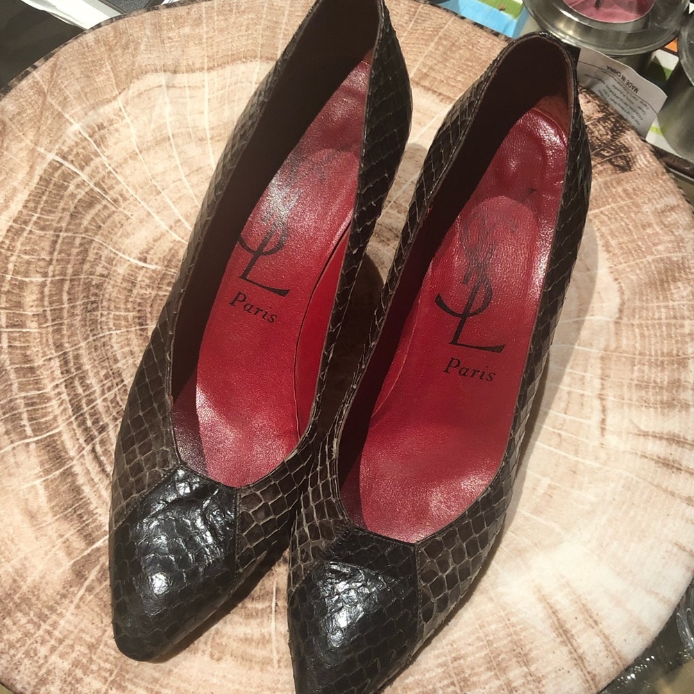Ysl Paris Snake Leather Shoes View 6